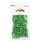 Essentials by Leisure Arts Pony Bead 6mm x 9mm Metallic Green Opaque Plastic Pony Beads Bulk 500 pieces for Arts, Crafts, Bracelet, Necklace, Jewelry Making, Earring, Hair Braiding